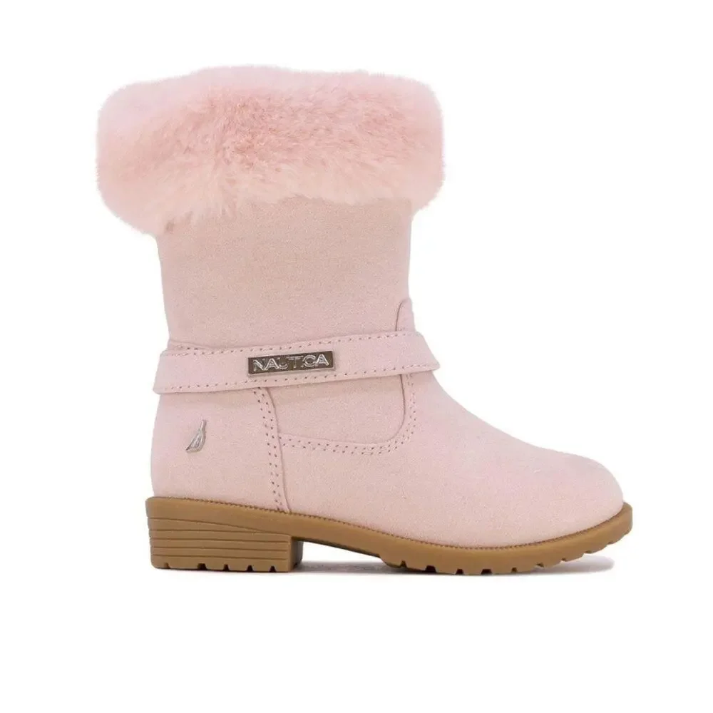 NAUTICA Girls Warm Boots Fashion  With Sherpa Fur Size 6 NEW # Box 635